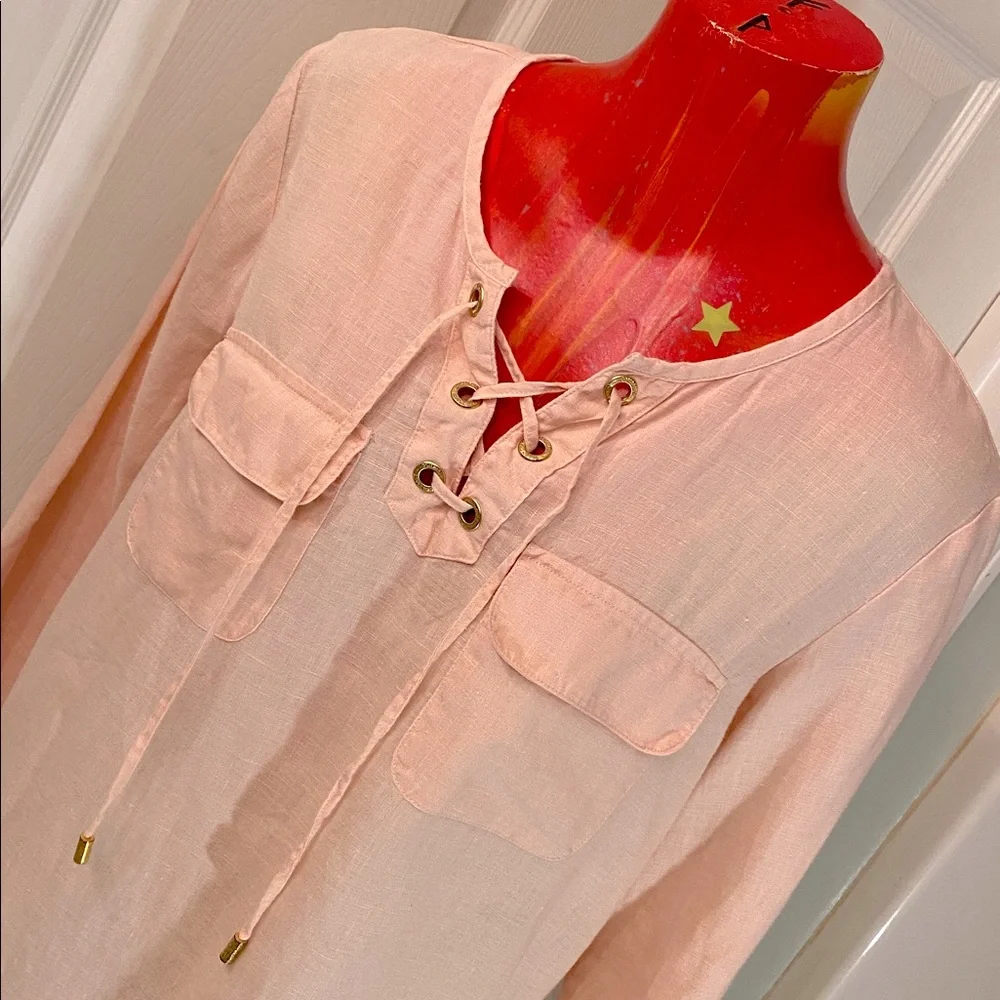 Ellen Tracy Soft Pink Top